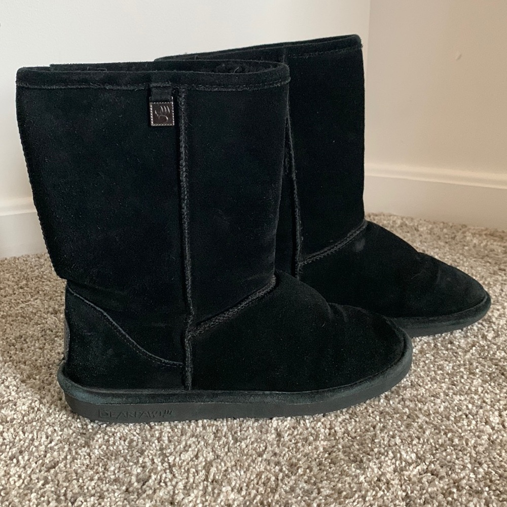 Bearpaw Black Short Boots